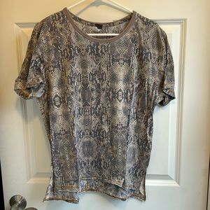 We the free snake skin pattern tshirt